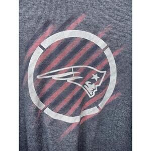 New England Patriots NFL Pro Line Long Sleeve Knit Shirt, Logo, Gray, Medium